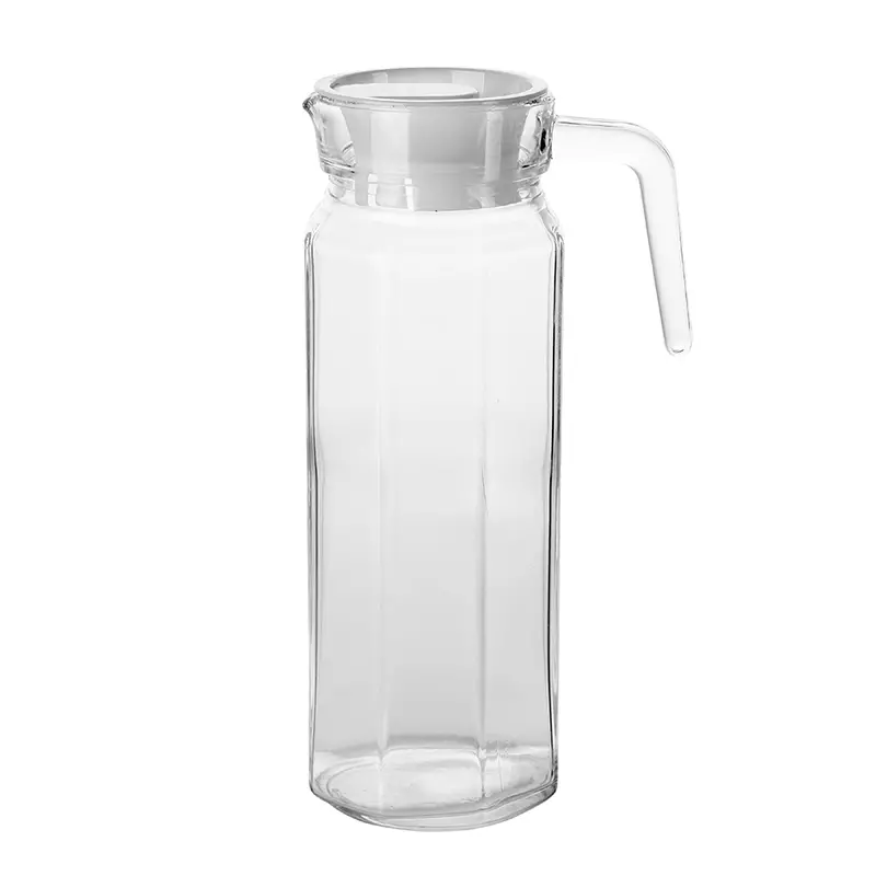 Cran Glass Beverage Pitcher With Airtight Lid – 35Oz Capacity 1