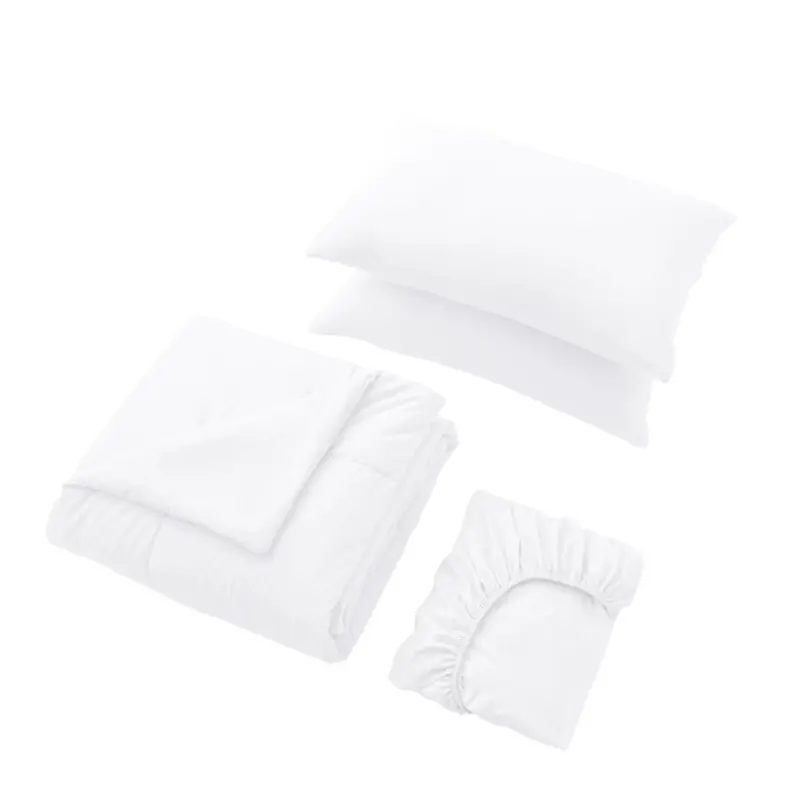 Crisp White Soft-Touch Bed-In-A-Bag Set 1