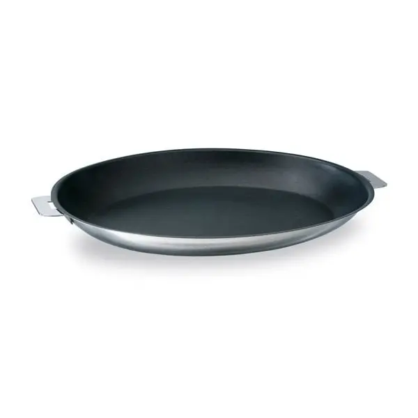 Cristel Mutine Oval Fish Pan, Stainless Steel With Nonstick Coating, Handleless 1