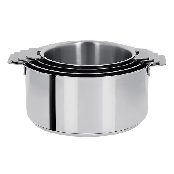 Cristel Mutine Set: Four Handleless Stainless Steel Sauce Pans (14–20 Cm) 1