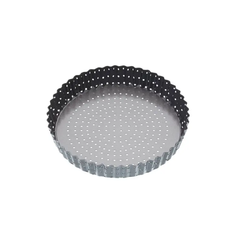Crusty Bake Round Flan Tin – Non-Stick Quiche & Tart Pan 1