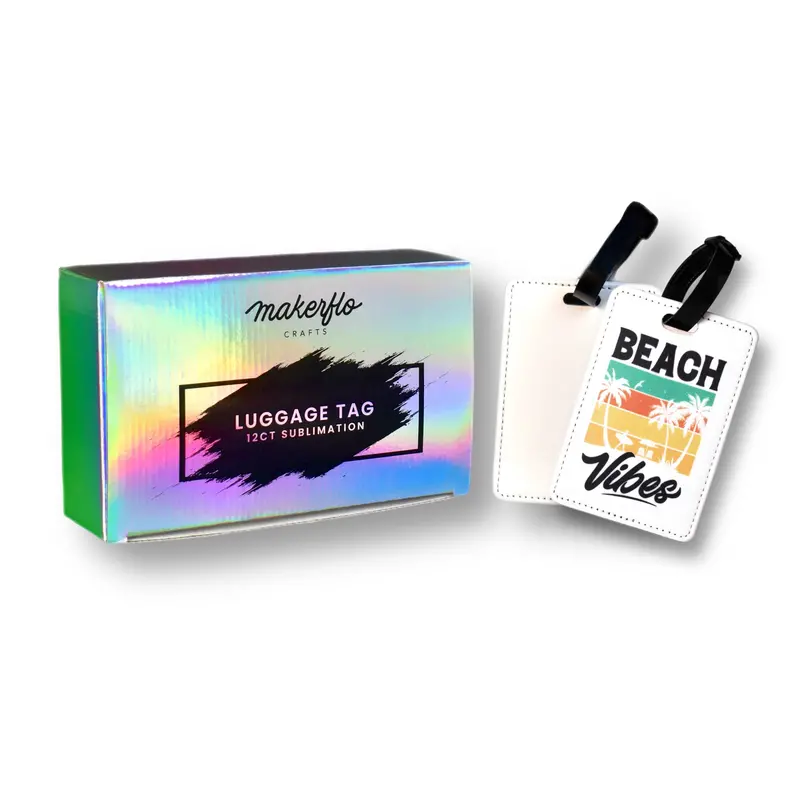 Customizable Sublimation Luggage Tag With Durable Laminate 1