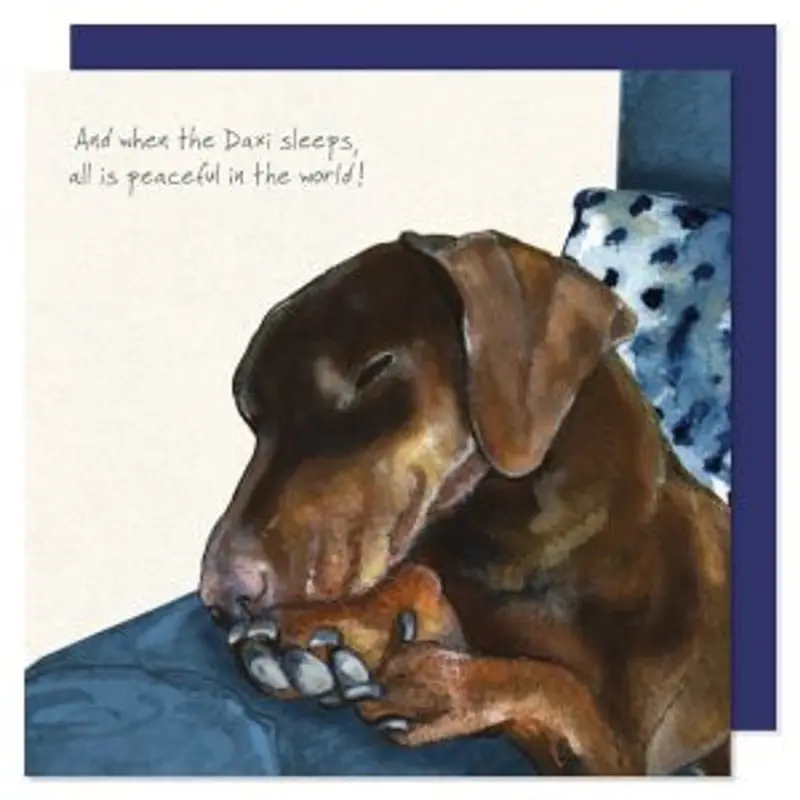 Daxi Sleep-Themed Greeting Card – Calming Bedtime Design 1