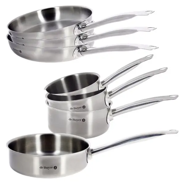 De Buyer Prim’Appety 7-Piece All-Stainless Cookware Set 1