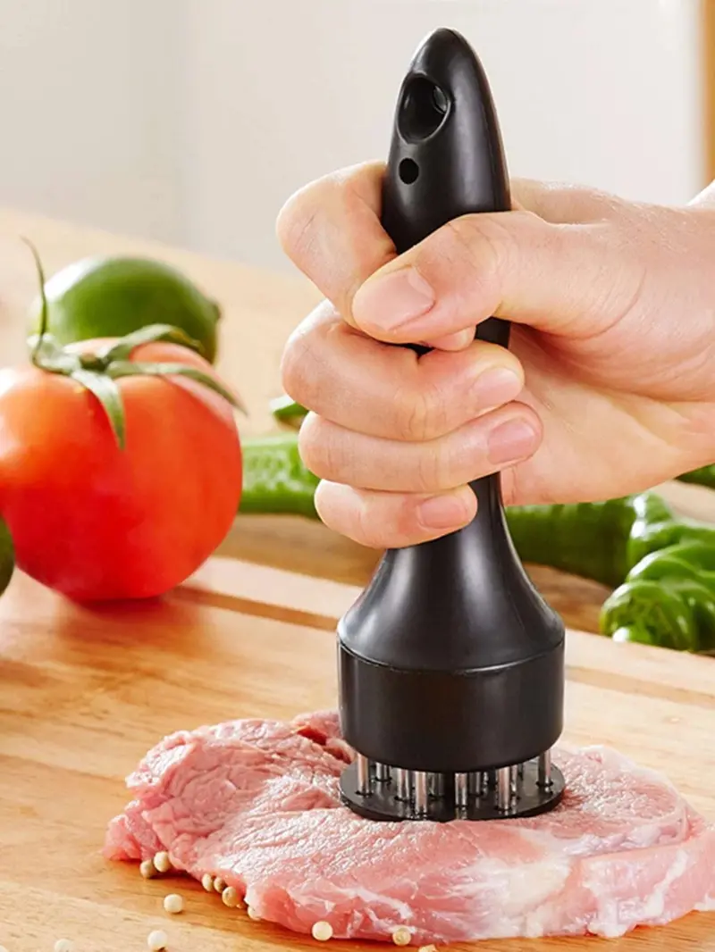 Dheng Dual-Function Pork Belly Skin Crisping Tool & 24-Pin Meat Tenderizer 1