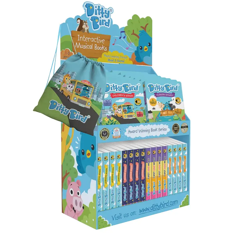 Ditty Bird Top 10 Songs Book – Touch-Activated Musical Toy 1
