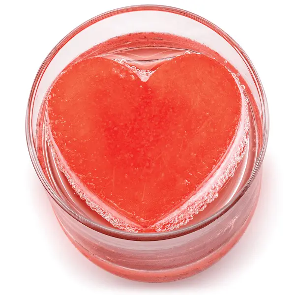 Drinksplinks Heart-Shaped Ice Cube Mould – Flexible Silicone Tray 1