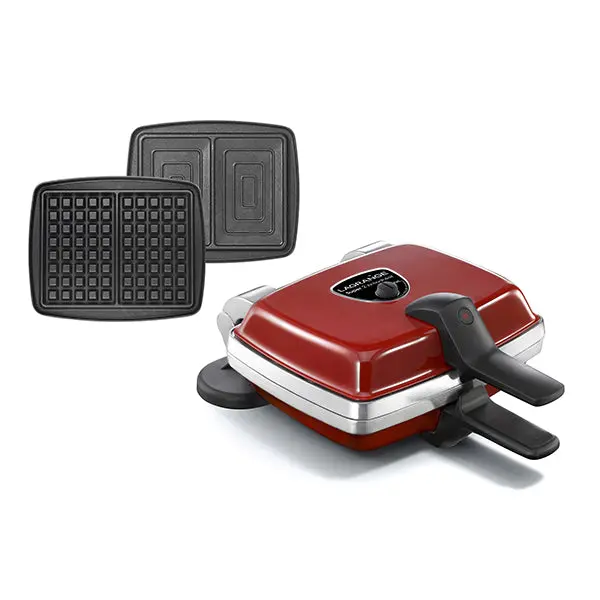 Dual-Plate Electric Waffle Maker – Non-Stick Red Model, 1000W (Lagrange Super 2) 1