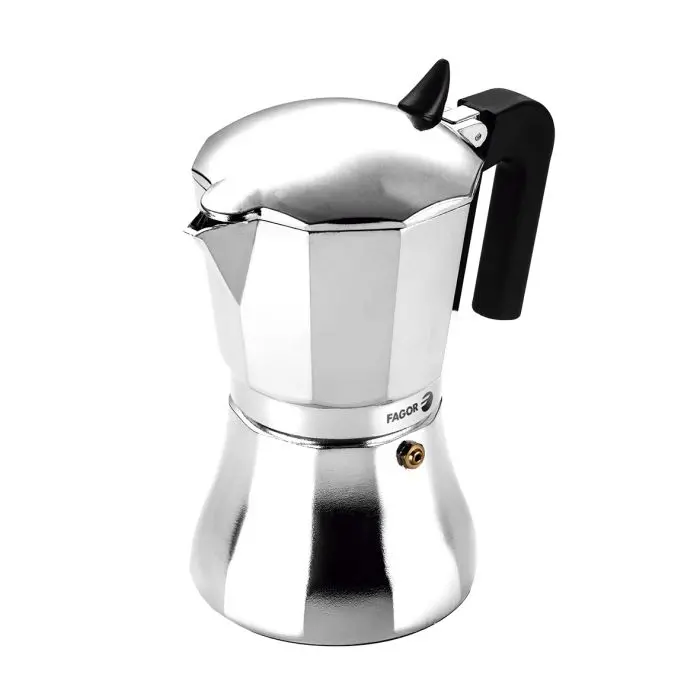 Fagor Cupy Aluminum Espresso Maker For Induction Stoves – 6-Cup Version 1