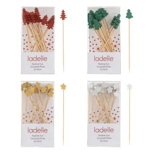Festive Fun Assorted Cocktail Picks – 20-Piece Colorful Set 1