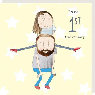 First Anniversary Gift Card 1