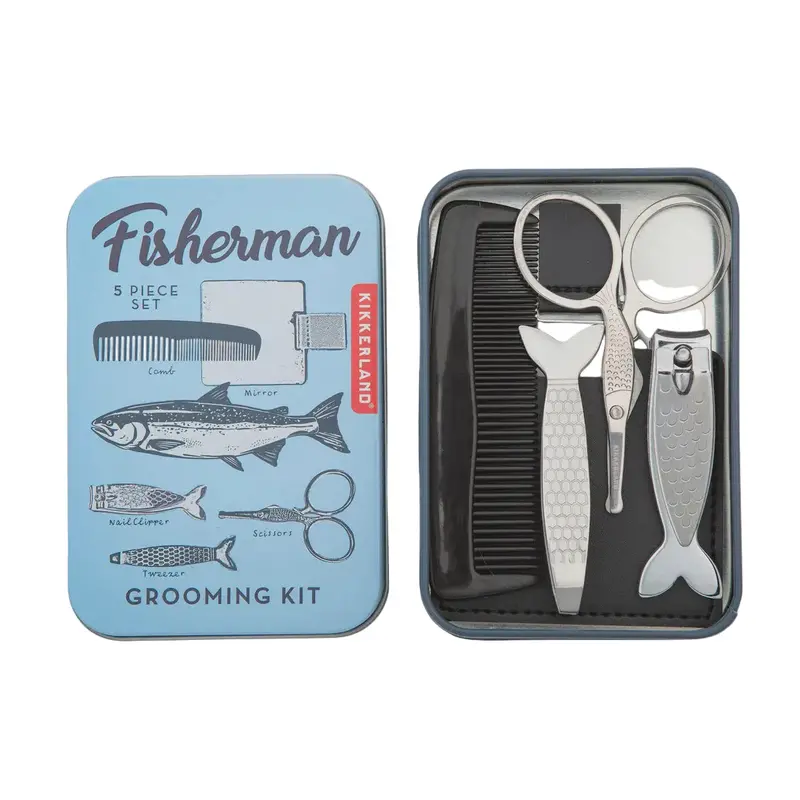 Fisherman-Style Men'S Grooming Travel Kit 1