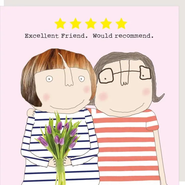Five-Star Friendship Greeting Card 1