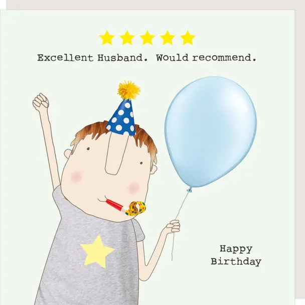 Five-Star Husband Appreciation Card 1