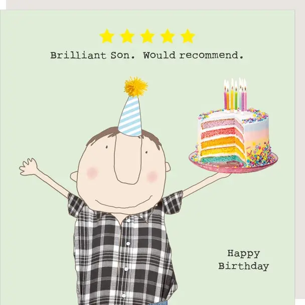 Five Star Son Love & Pride Greeting Card 1