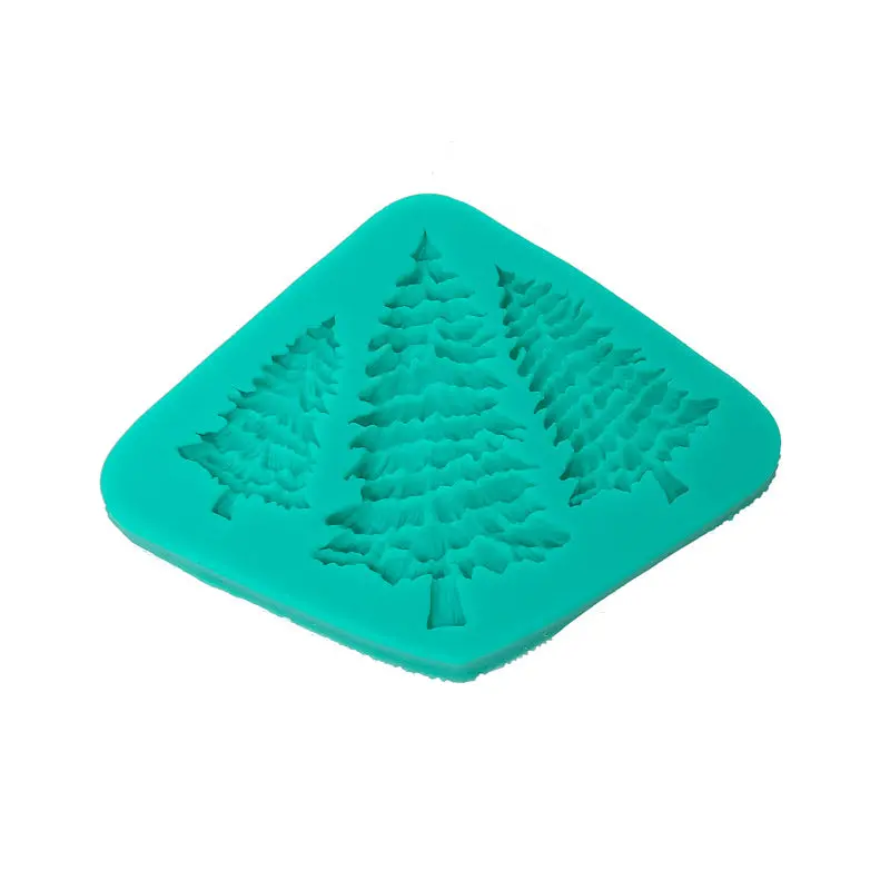 Flexible Silicone Christmas Tree Cake Decorating Mould 1