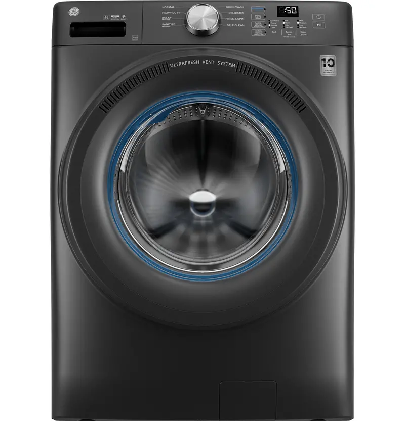 Ge Energy Star Certified Smart Front-Load Washer — 4.6 Cu. Ft., Ultrafresh Vent With Odorblock 2