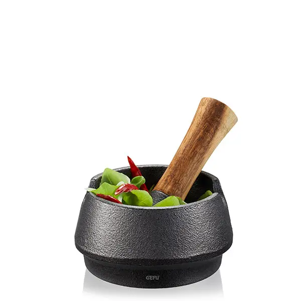 Gefu X-Plosion Cast Iron Mortar & Pestle For Efficient Grinding 1