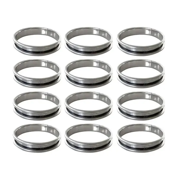 Gobel 12-Piece Breton Palet Cookie Cutters – Assorted Sizes & Edges 1