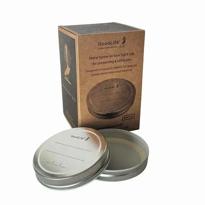 Good Life Reusable Metal Screw Lids For Preserving Jars – 12-Pack 1