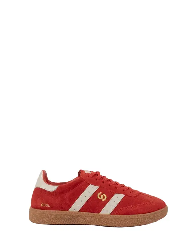 Goodsole 2001 Parallel Loafer In Vibrant Red Suede 1