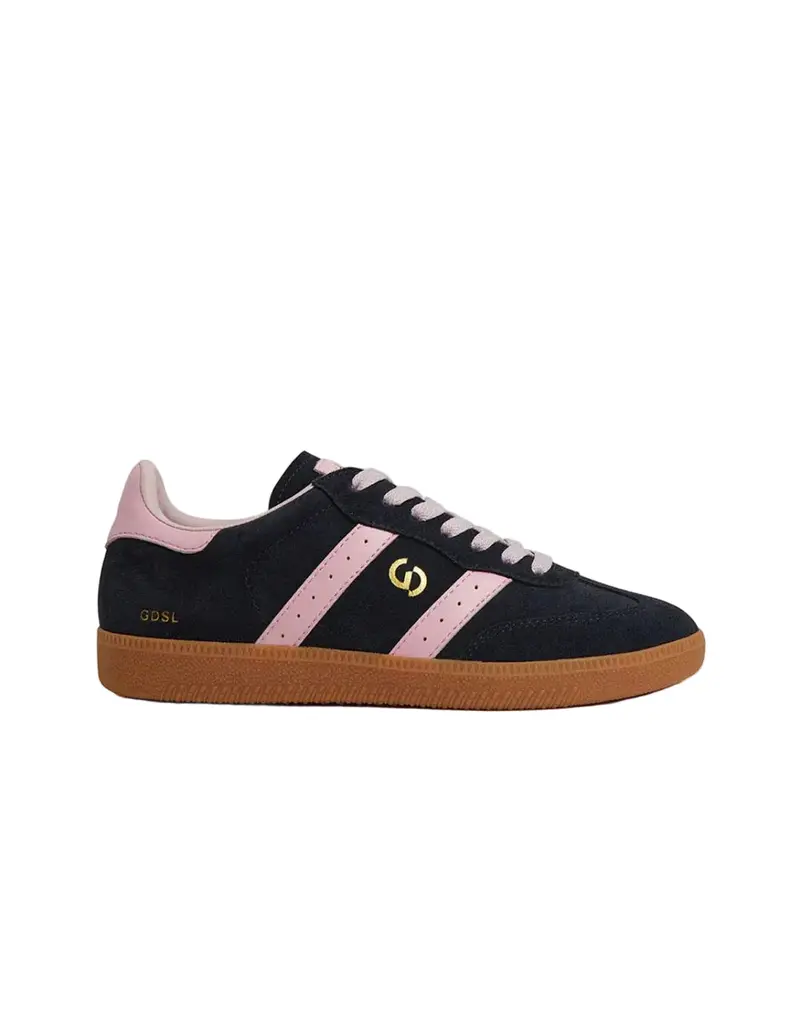 Goodsole 2001 Parallel Loafer – Navy & Pink Suede Variant 1