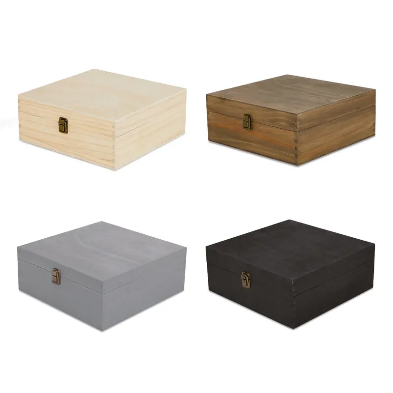 Handcrafted Wooden Memory Keepsake Box – Large Size 1