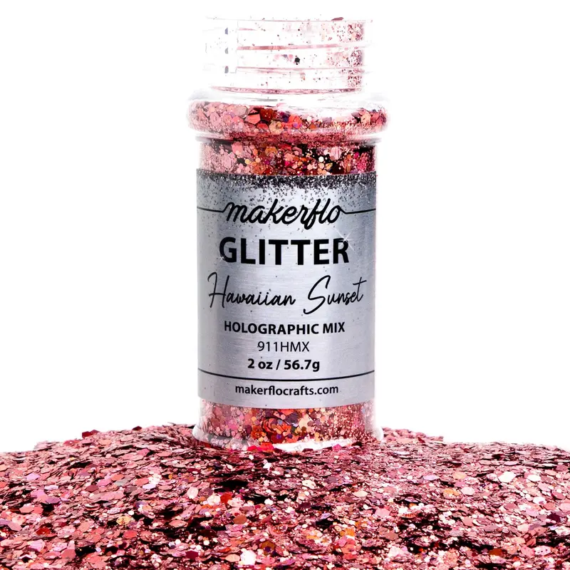 Hawaiian Sunset Tropical Chunky Glitter 1