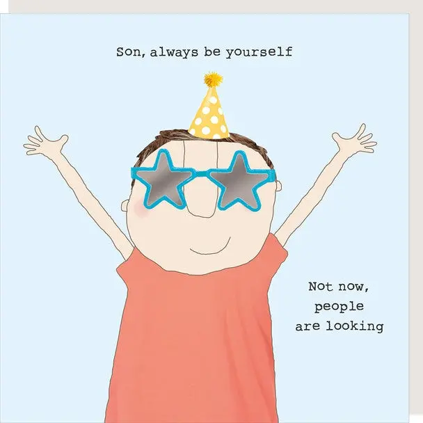 Humorous 'Not Right Now' Birthday Card For Sons 1