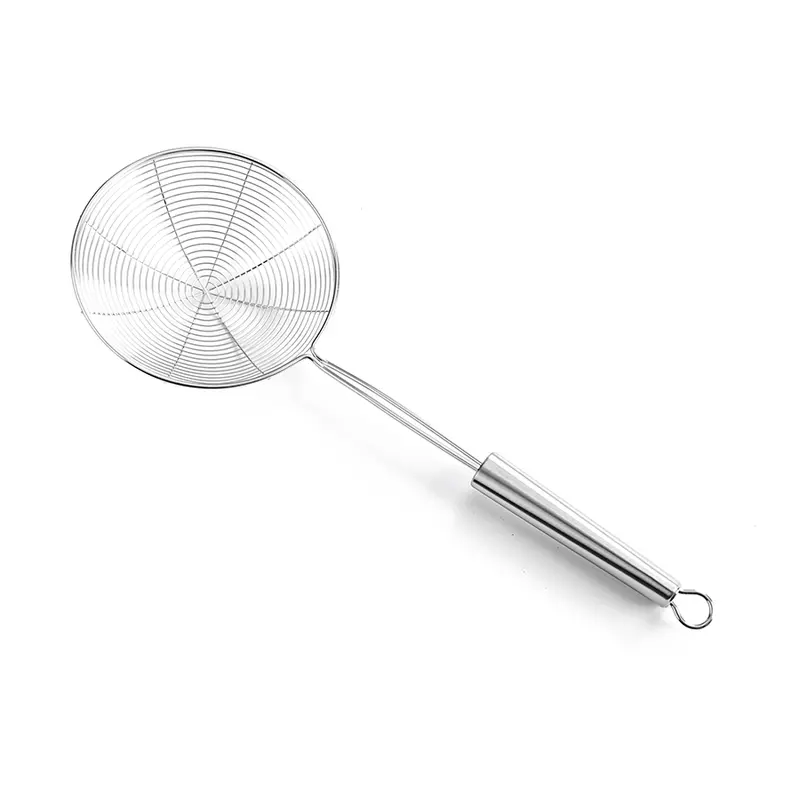 Ian Deep-Fry Skimmer Spoon – Perforated Stainless Steel Mesh Strainer 1