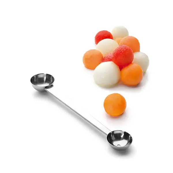 Ibili Dual-Sized Parisienne Scoop – 2.5 Cm & 3 Cm Stainless Steel Portioning Spoon 1