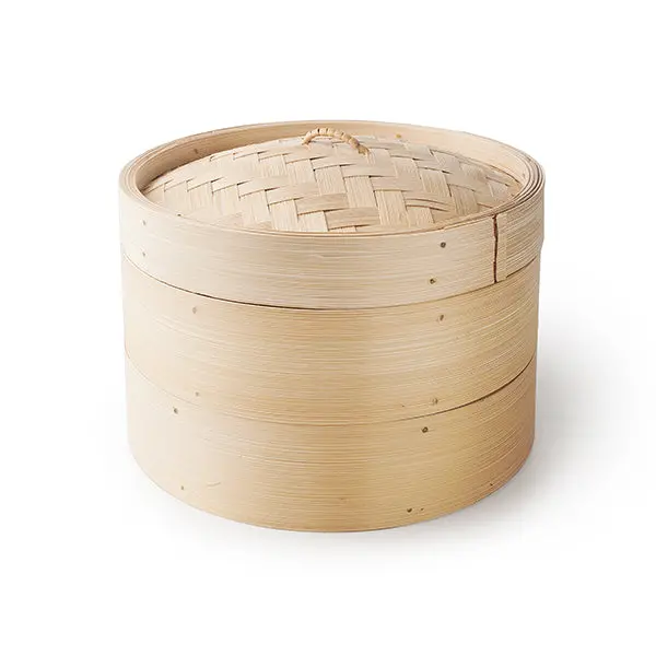 Ibili Two-Tier Bamboo Steamer Set – 26 Cm Diameter 1