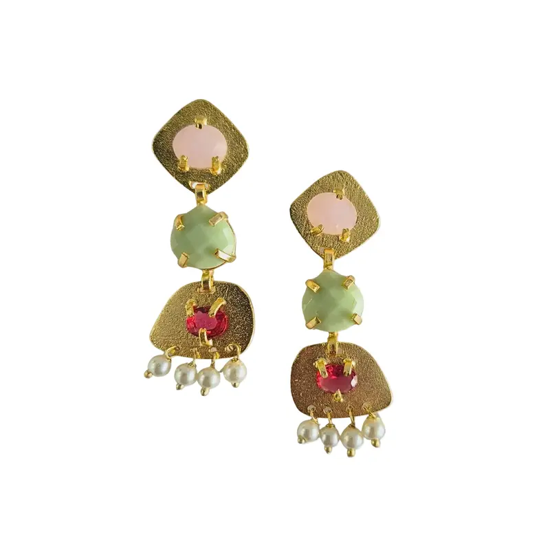 Inika Bold Geometric Statement Earrings 1