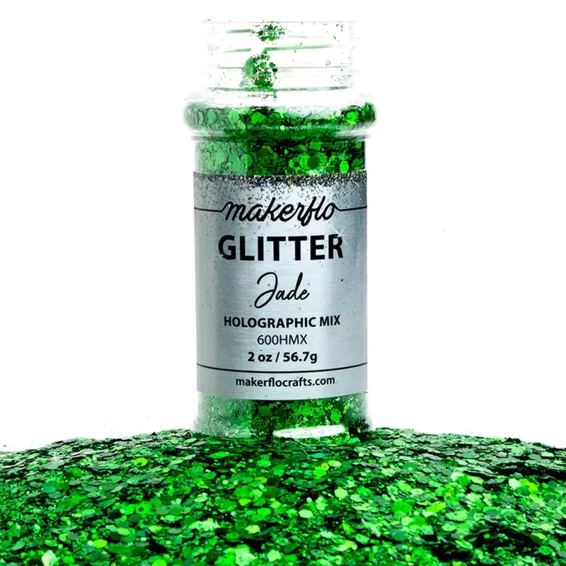 Jade Emerald Chunky Glitter Mix 1