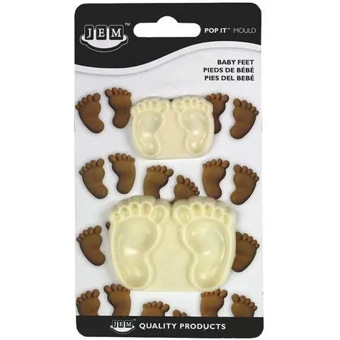 Jem Baby Footprint Pop It Silicone Molding Kit 1