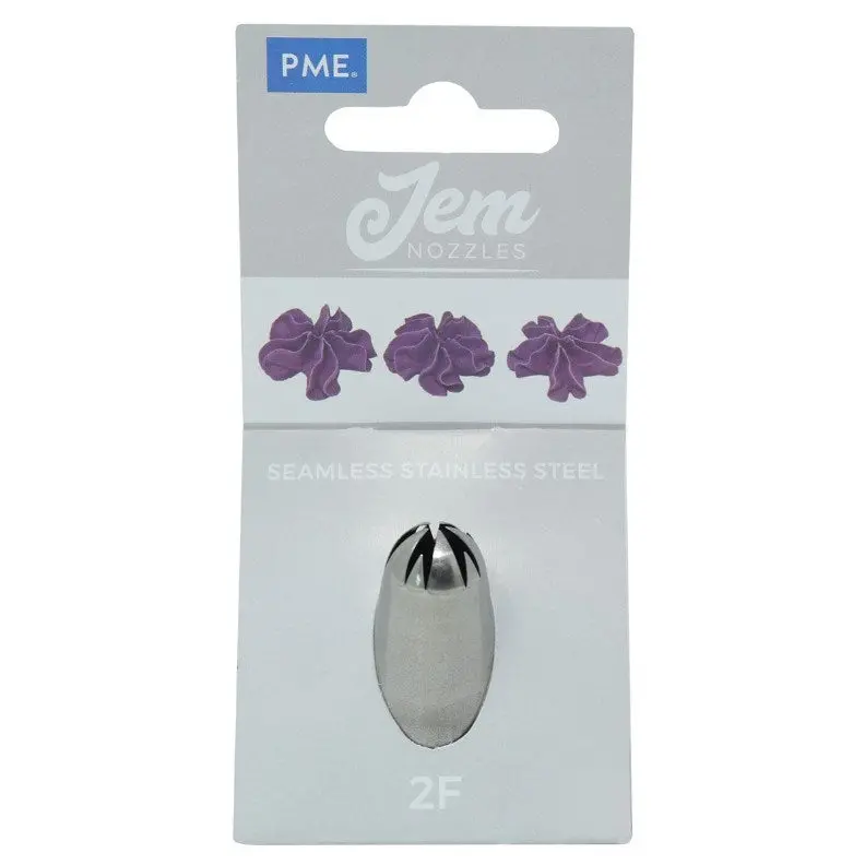 Jem Drop Flower Nozzle #2F For Intricate Buttercream Designs 1