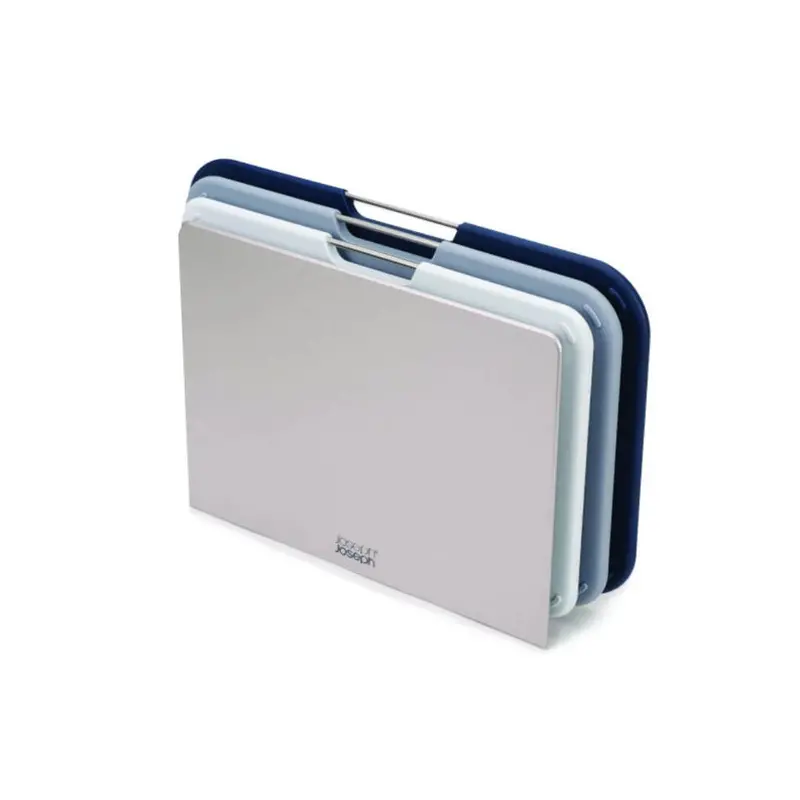 Joseph Joseph Nesting Cutting Board Set – Grey, 3-Piece Stackable System 1