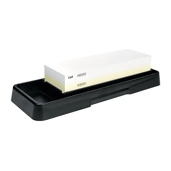 Kai Combination Whetstone Set – Dual-Grit (3000/6000) Japanese Water Stone 1