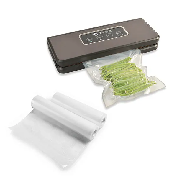 Kcpsv60S Brushed Stainless Steel Vacuum Sealer With Two Cut-To-Size Bag Rolls 1