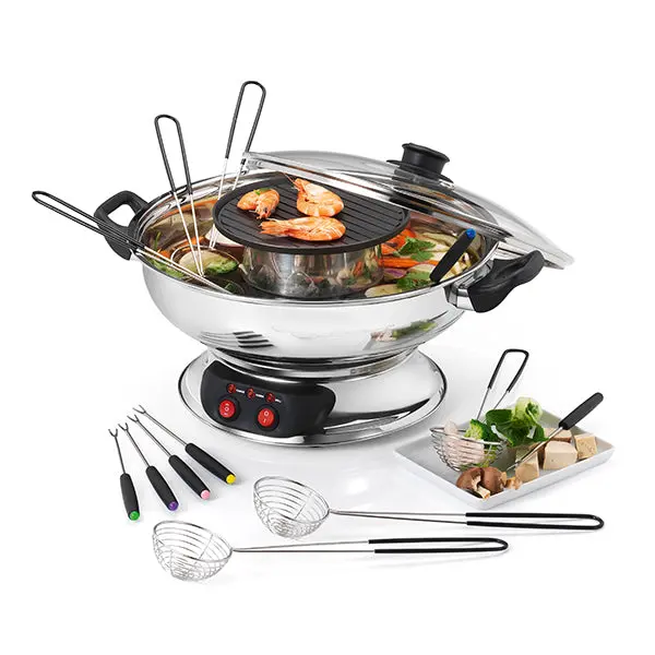Kitchen Chef Professional Kcp.Fond-Asia 1950 W Asian Fondue Cooker 1
