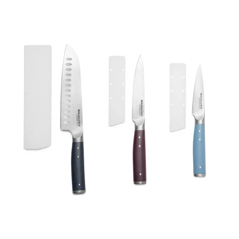 Kitchenaid Gourmet Triple-Knife Set With Protective Sheaths 1