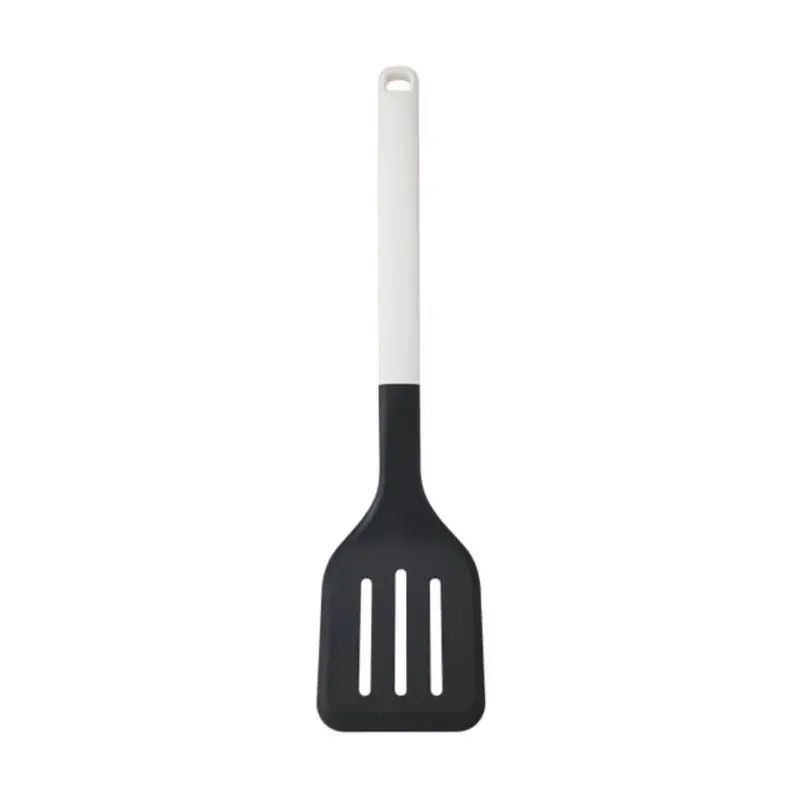 Kitchenaid Slotted Turner – Porcelain White Heat-Resistant Silicone Edge 1