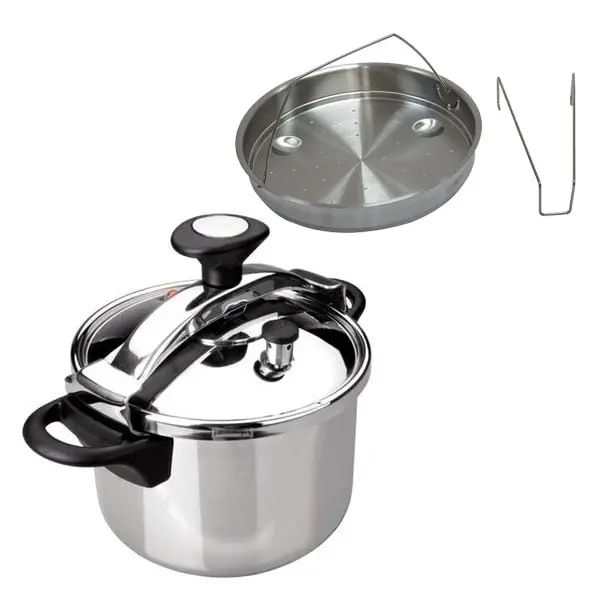 Lacor Classic Pressure Cooker Set (8 L Pot + Steaming Basket) 1