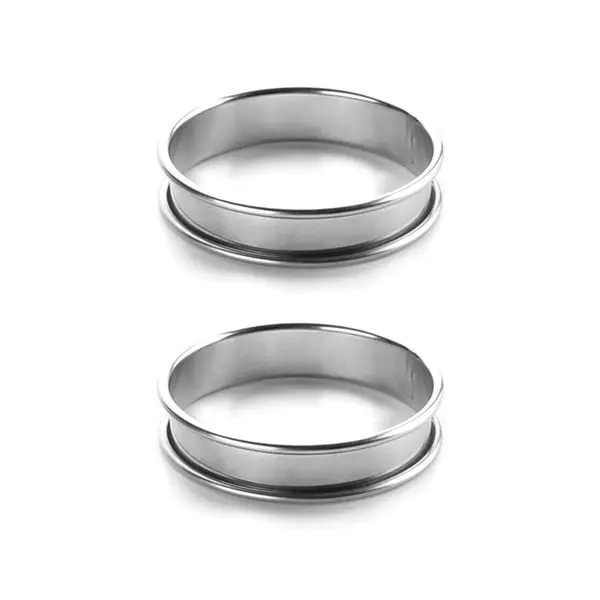 Lacor Round Tartlet Ring Set – Two 8 Cm Adjustable Stainless Steel Rings 1