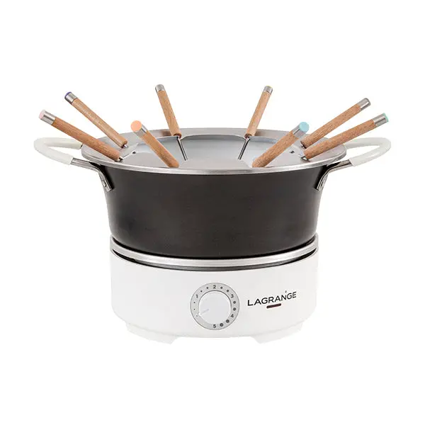 Lagrange 900W Electric Fondue Maker – 1.2L Stainless Steel Pot 1