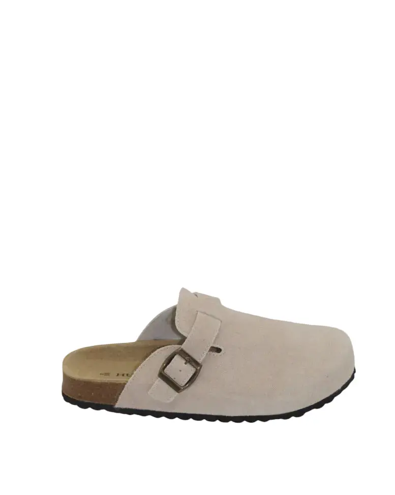 Lara Sand Suede Flat Shoes 1