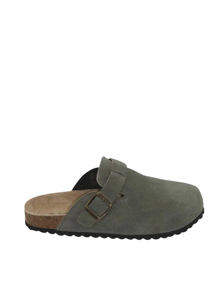 Lara Vintage Green Leather Shoes 1