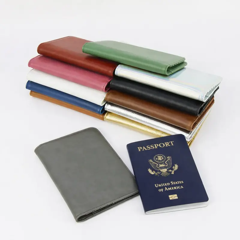 Laserette Slim Rfid-Blocking Passport Holder Wallet 1