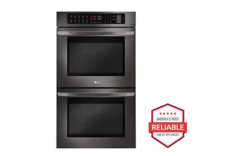 Lg Black Stainless Steel Double Wall Oven — 9.4-Cubic-Foot Total Capacity 1