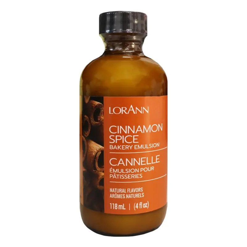 Lorann Cinnamon Spice Bakery Emulsion – Concentrated Flavoring 1
